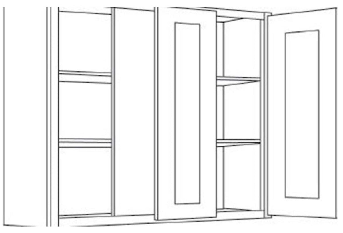 RELIABILT Parkstone 39-in W x 30-in H x 12-in D Espresso Blind Wall Fully Assembled Plywood Cabinet (Shaker Door Style)