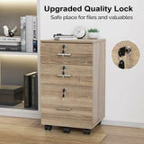 Winado File Cabinets Wood 3-Drawer 19.69-in File Cabinet