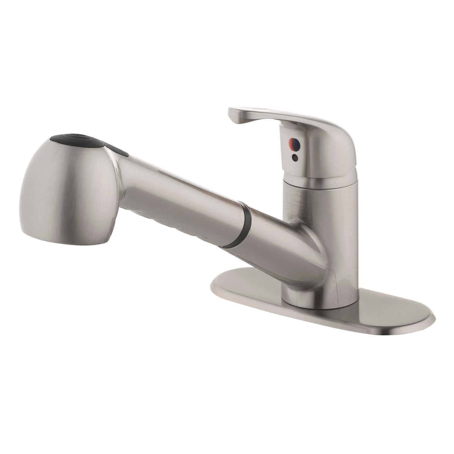Project Source Stainless Steel Utility Faucet with Pulldown Sprayer