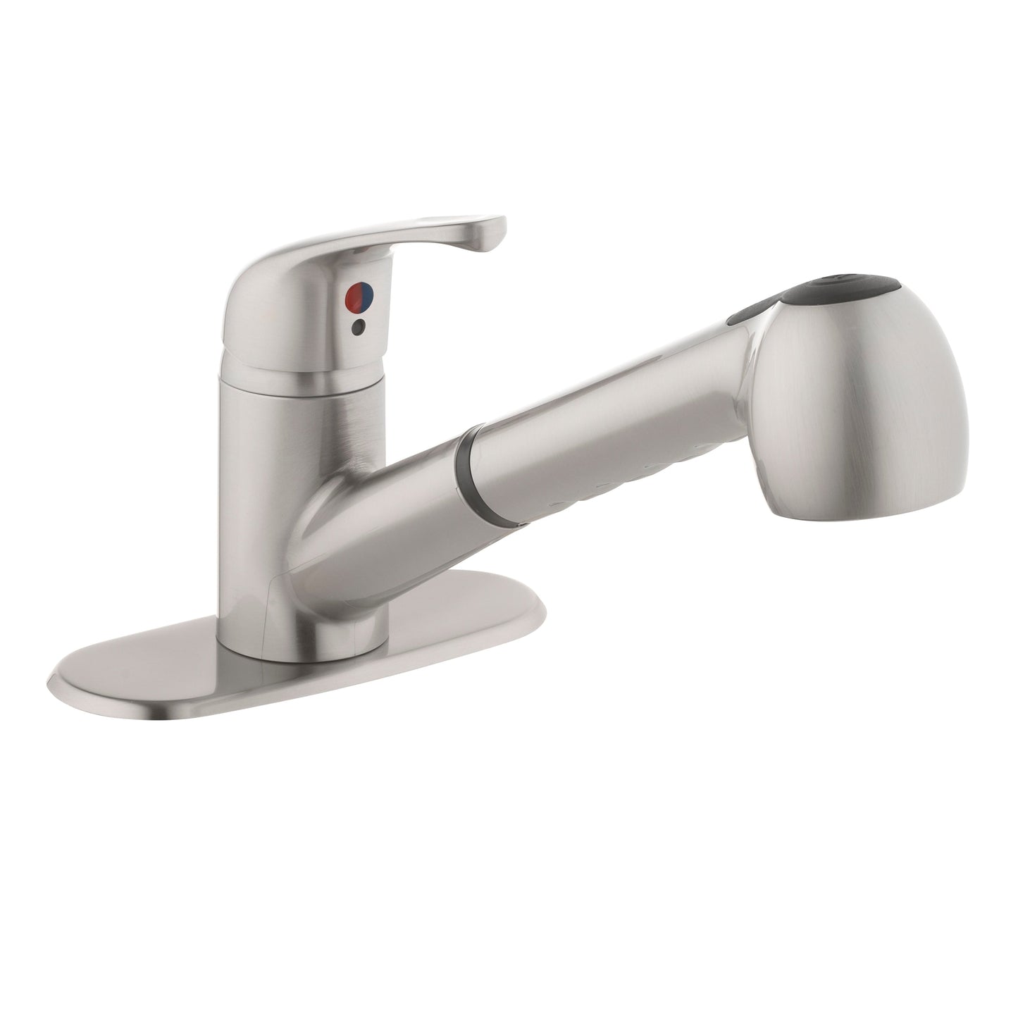 Project Source Stainless Steel Utility Faucet with Pulldown Sprayer