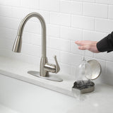 Project Source Stainless Steel Touchless Deck-mount Utility Faucet