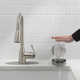 Project Source Stainless Steel Touchless Deck-mount Utility Faucet
