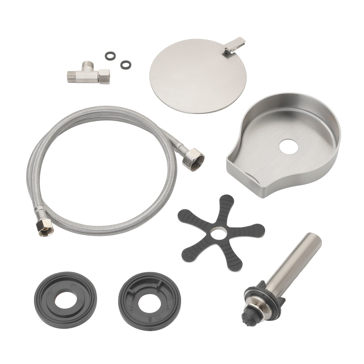 Project Source Stainless Steel Touchless Deck-mount Utility Faucet