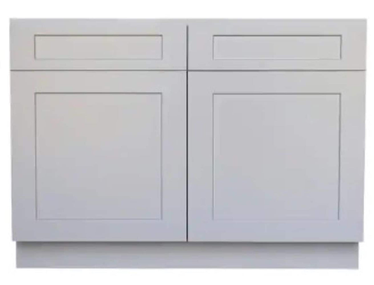 RELIABILT Parkstone 33-in W x 34.5-in H x 24-in D Grey Blind 1-Drawer Base Fully Assembled Plywood Cabinet (Flat Panel Shaker Style)