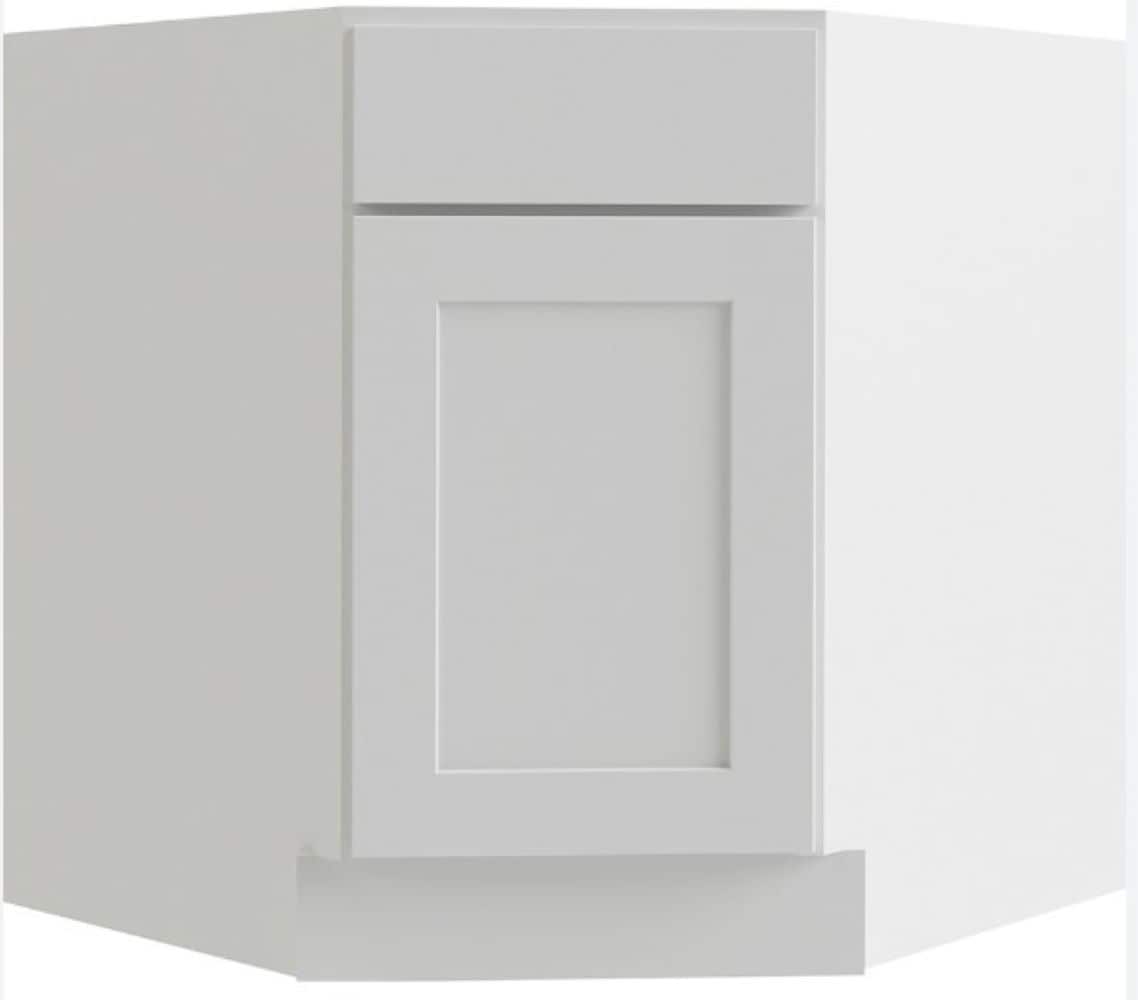 RELIABILT Parkstone 30-in W x 34.5-in H x 24-in D White Sink Base Fully Assembled Plywood Cabinet (Flat Panel Shaker Style)