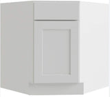 RELIABILT Parkstone 30-in W x 34.5-in H x 24-in D White Sink Base Fully Assembled Plywood Cabinet (Flat Panel Shaker Style)