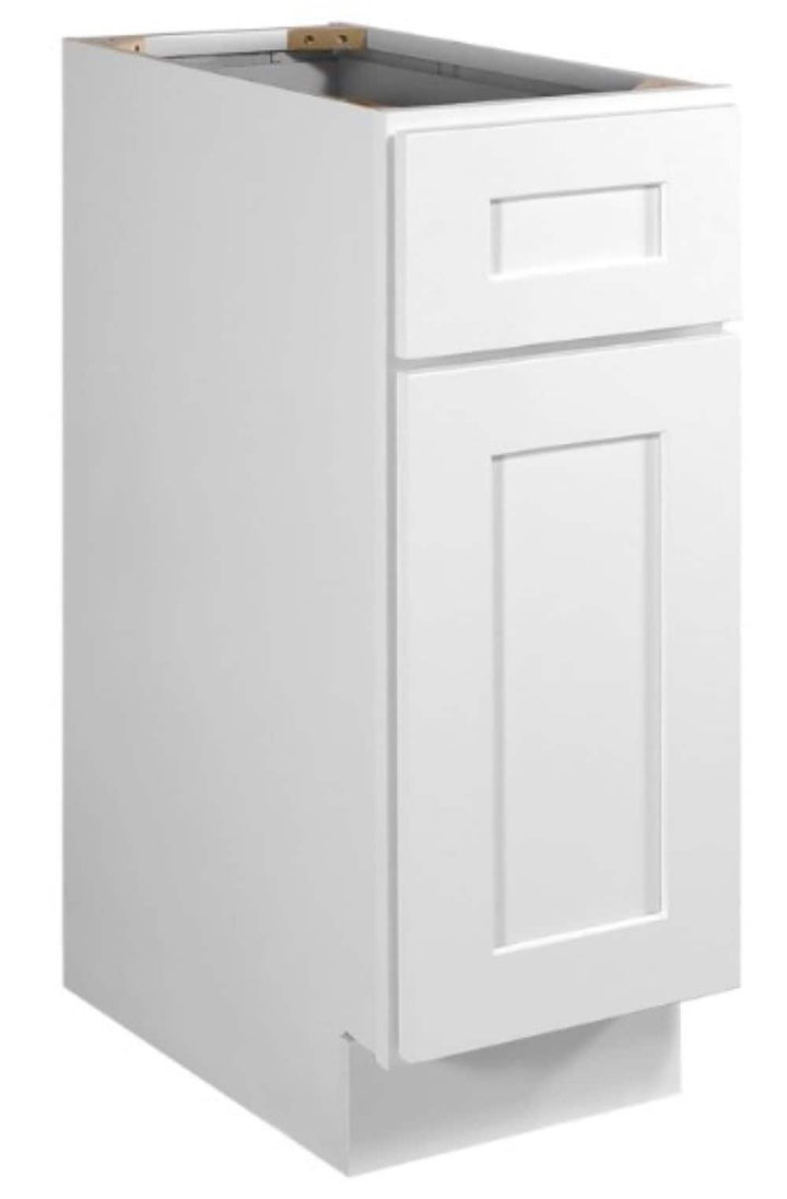 RELIABILT Parkstone 21-in W x 34.5-in H x 24-in D White 3-Drawer Base Fully Assembled Plywood Cabinet (Flat Panel Style)