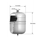 4.8 Gal. Non-Potable Hot Water Hydronic Expansion Tank - Super Arbor