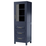 Daria 24 in. W x 71-1/4 in. H x 20 in. D Bathroom Linen Storage Tower Cabinet in White - Super Arbor