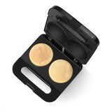 750-Watt Black Stainless Steel 2 Section Arepa Maker