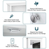 Forclover Bathroom Wall Cabinet with Single Mirror Door