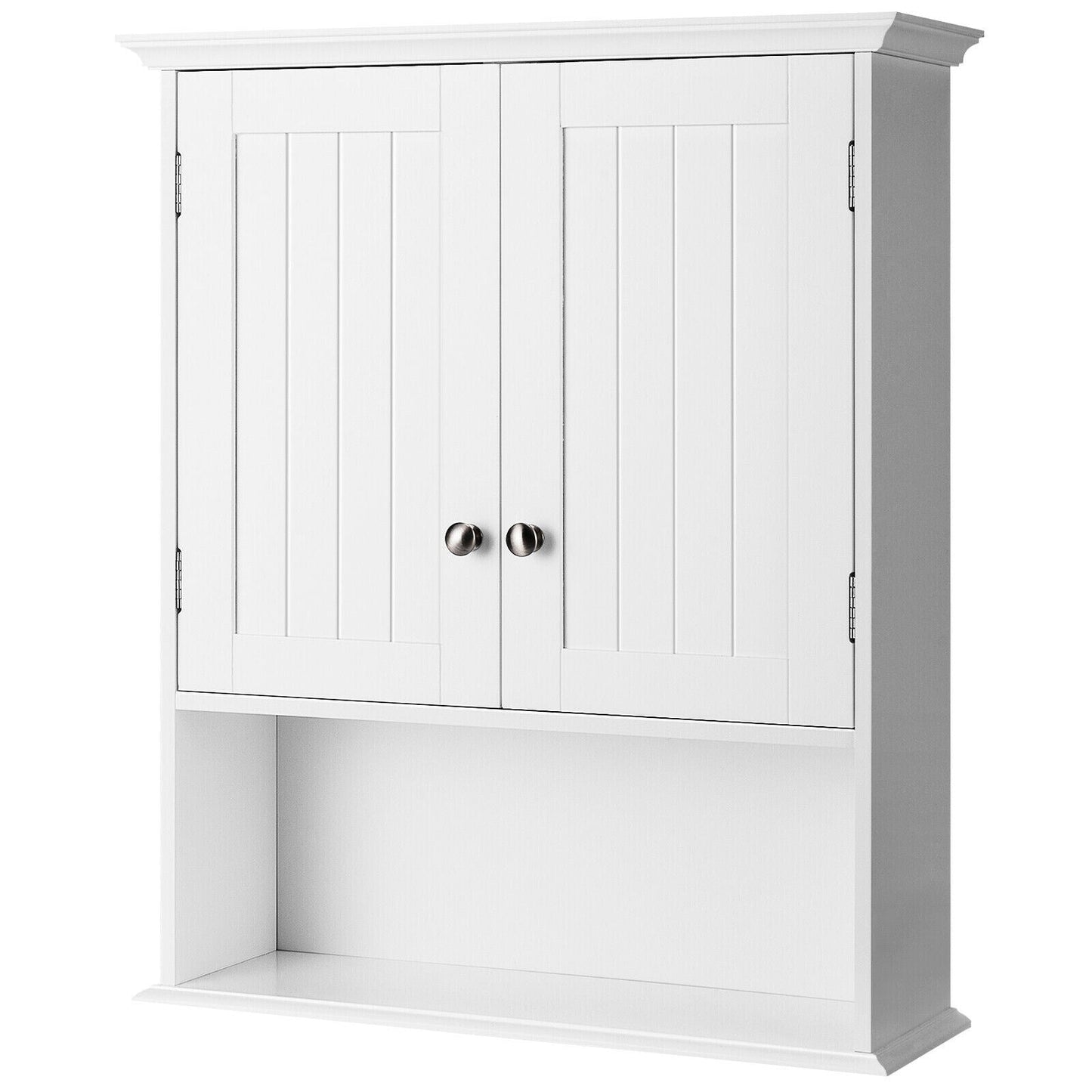 Forclover 23.5-in x 28-in x 7-in White Bathroom Wall Cabinet