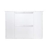 Forclover 42-in x 30-in Surface Mount White Mirrored Soft Close Medicine Cabinet