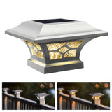Classy Caps 3-in x 3-in 20-Lumen 1-Watt White Solar LED Outdoor Post Cap Light (4500 K)