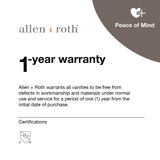 allen + roth Rutherfurd 24-in x 72-in x 15.98-in Swan White Wood Freestanding Soft Close Linen Cabinet