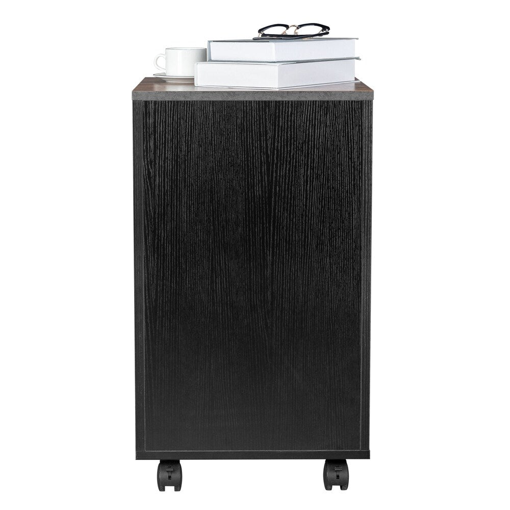 Winado Black On Brown 2-Drawer 15.75-in File Cabinet