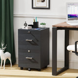 Winado Black 2-Drawer 15.75-in File Cabinet