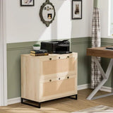 Winado Light Oak 2-Drawer 29.53-in File Cabinet