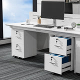 Winado White 2-Drawer 15.75-in File Cabinet