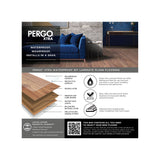 Pergo Xtra Brown Waterproof Laminate Wood Plank Flooring Sample Kit