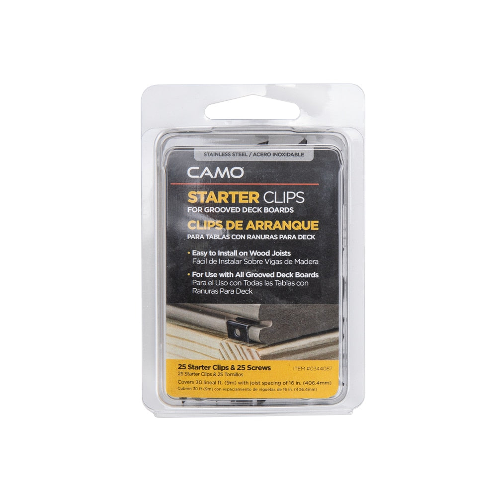 CAMO Starter Clip 1.5-in 305 Stainless Steel Hidden Deck Fastener 30-sq ft (25-Pack)