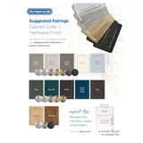 Amerock Highland Ridge 3-1/2-in (89mm) Center to Center Satin Nickel Rectangular Cup Drawer Pull