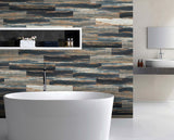 Deco Products HYDROSTOP Old Navy Ocean 7.1-in x 48-in, 5.2-mm Waterproof Interlocking Luxury Vinyl Plank Flooring, 20-mil Wear Layer (23.64-sq ft/Carton)