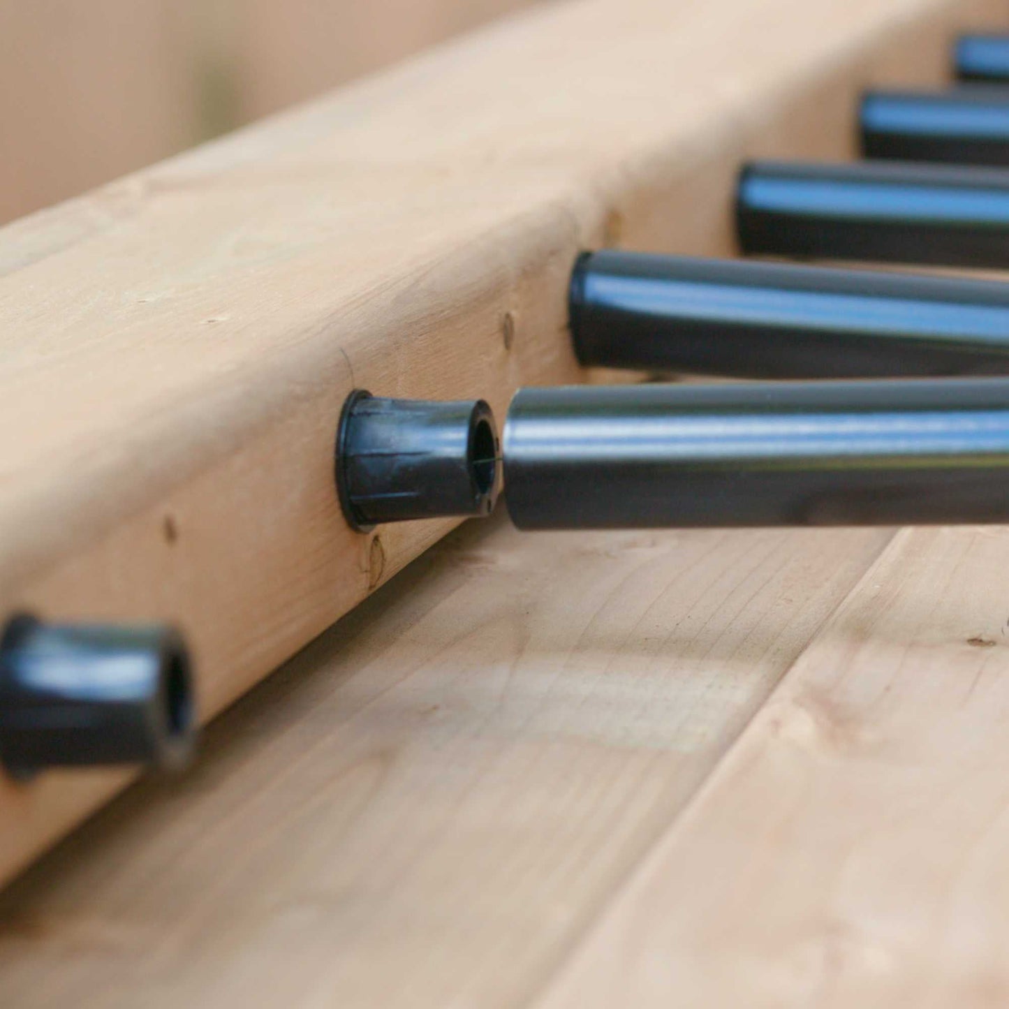 Nuvo Iron 0.75-in x 0.75-in Black Plastic Baluster Connector (20-Pack)
