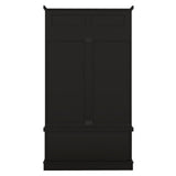 Yiekholo Casual 35.5-in Black Wood Hall Tree