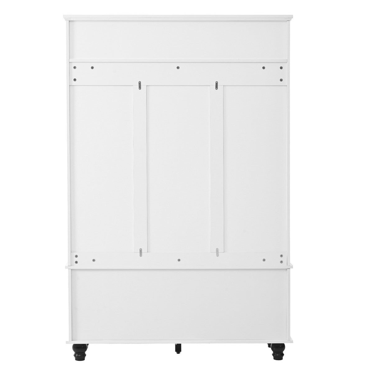 Yiekholo Casual 47.2-in White Wood Hall Tree