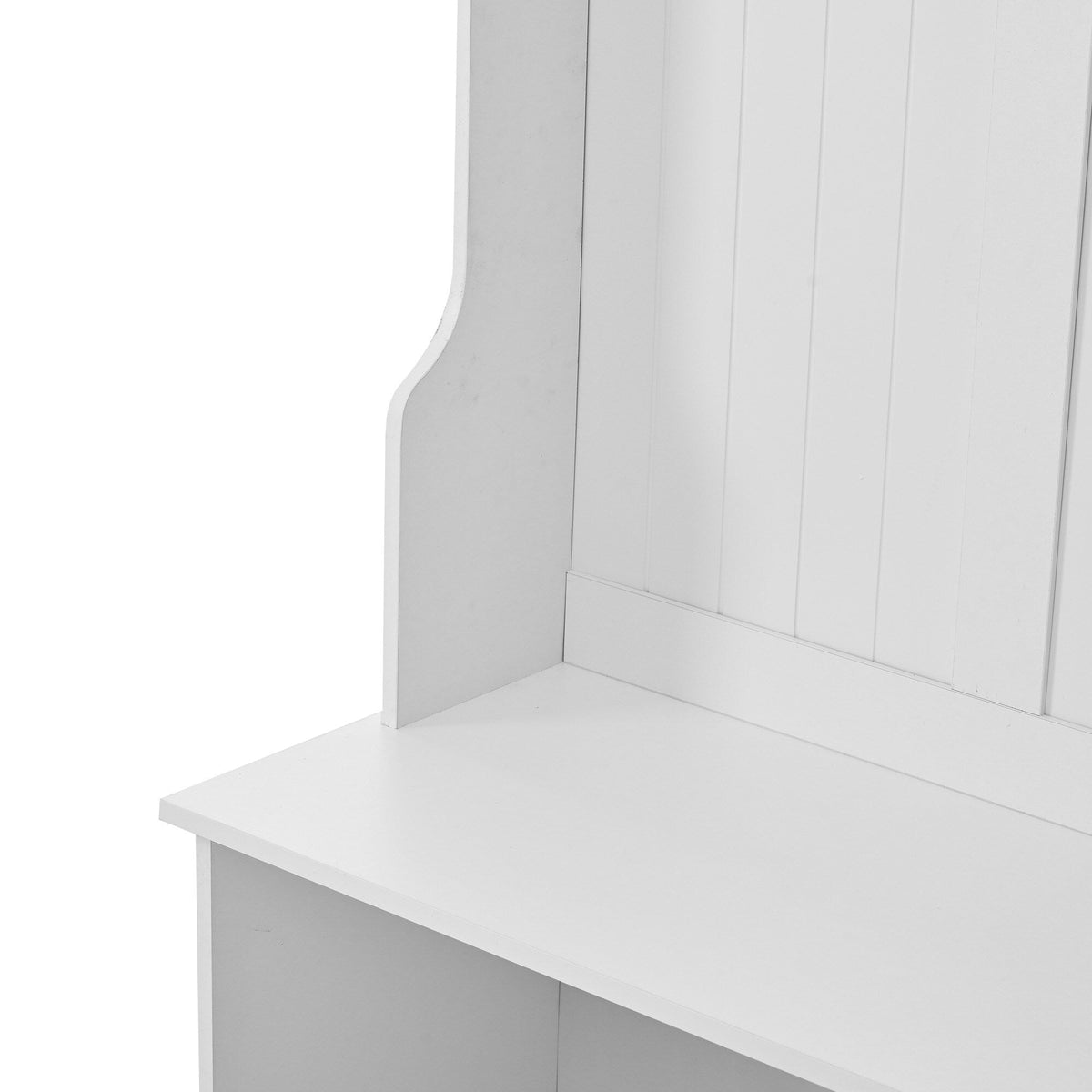 Yiekholo Casual 47.2-in White Wood Hall Tree
