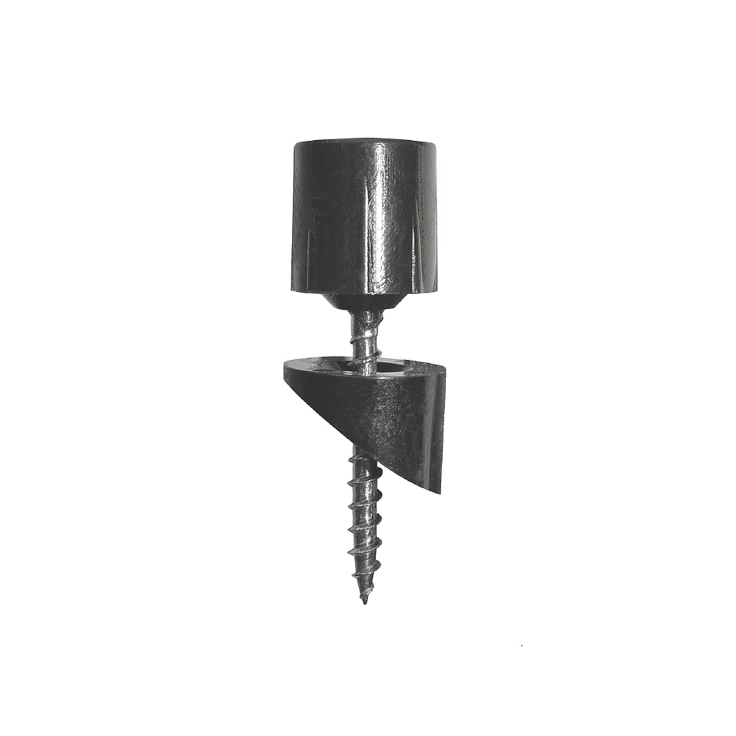 Nuvo Iron 3/4-in x 26-in Black Powder Coated Galvanized Steel Round Deck Baluster
