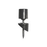 Nuvo Iron 3/4-in x 26-in Black Powder Coated Galvanized Steel Round Deck Baluster