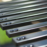 Nuvo Iron 1/2-in x 1-in x 38-in Black Powder Coated Galvanized Steel Rectangular Deck Baluster