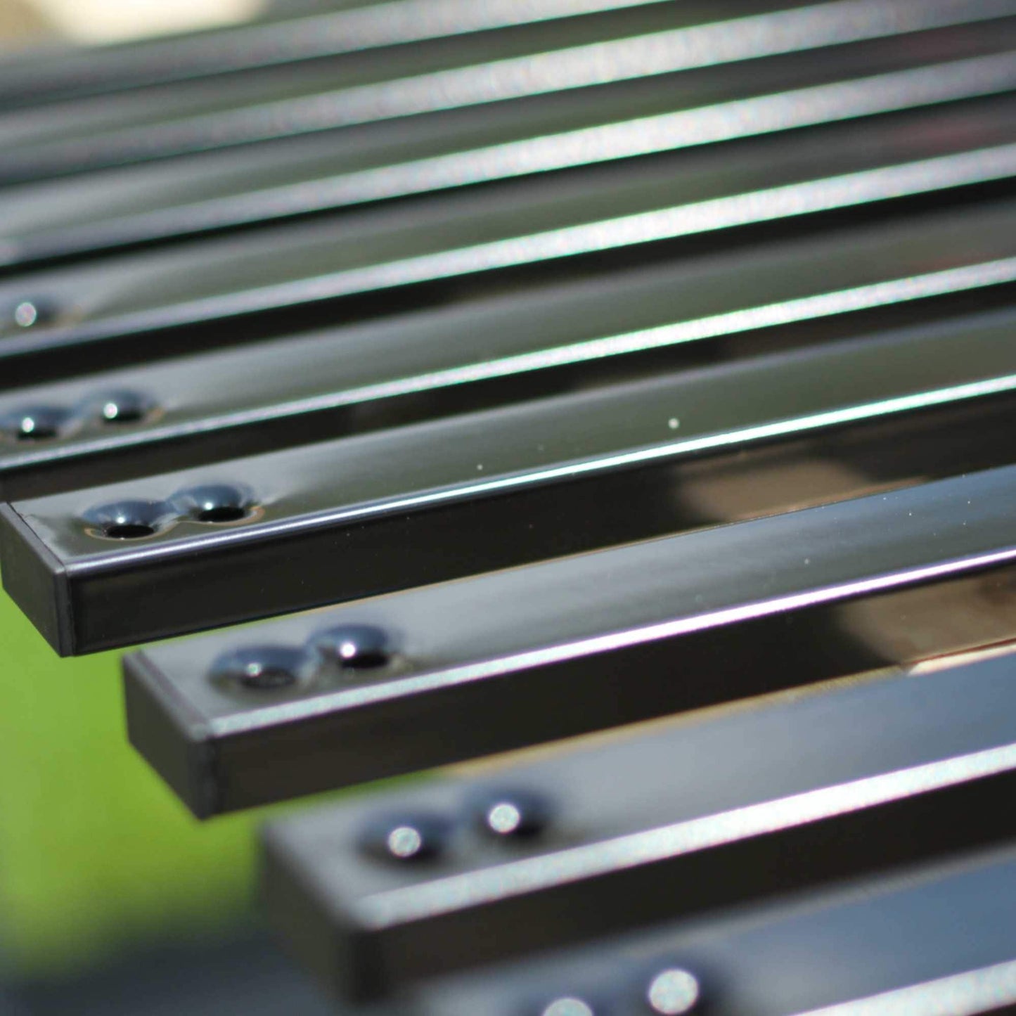 Nuvo Iron 1/2-in x 1-in x 32-in Black Powder Coated Galvanized Steel Rectangular Deck Baluster