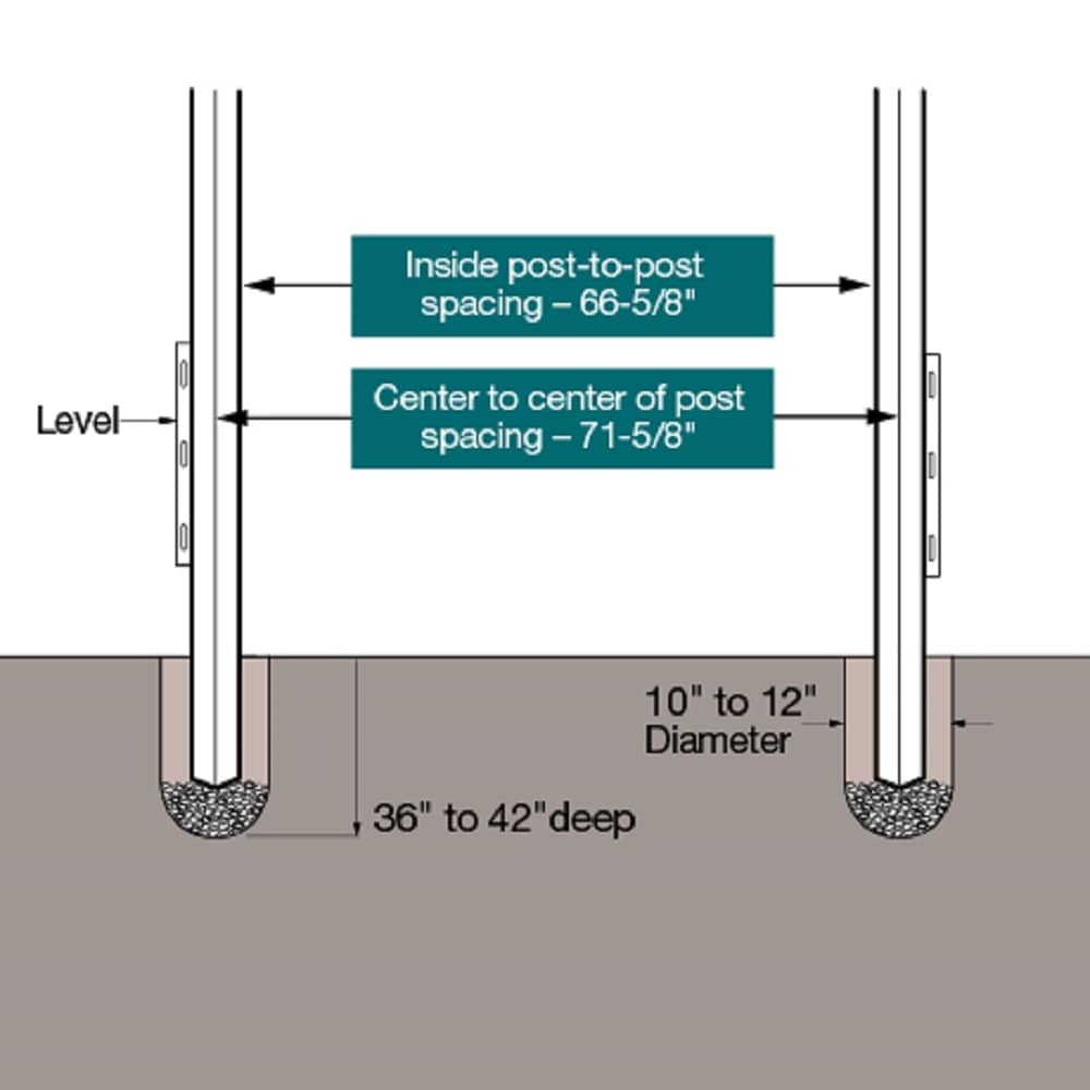 Outdoor Essentials Woodbridge 6-ft H x 5-in W White Vinyl Line Fence Post (Assembled)