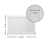 Outdoor Essentials Woodbridge 4-ft H x 6-ft W White Privacy Vinyl Fence Panel (Unassembled)