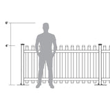 Outdoor Essentials Woodbridge 4-ft H x 6-ft W White Privacy Vinyl Fence Panel (Unassembled)