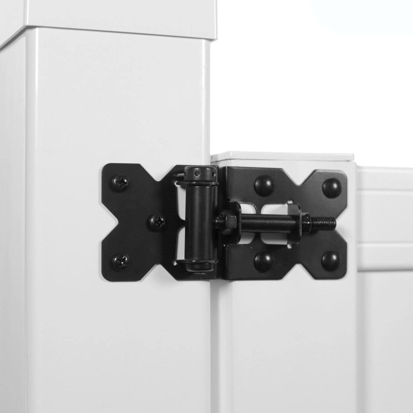 Outdoor Essentials PicketLock 3-ft H x 3.5-ft W White Vinyl Stockade Fence Gate Kit (Unassembled)