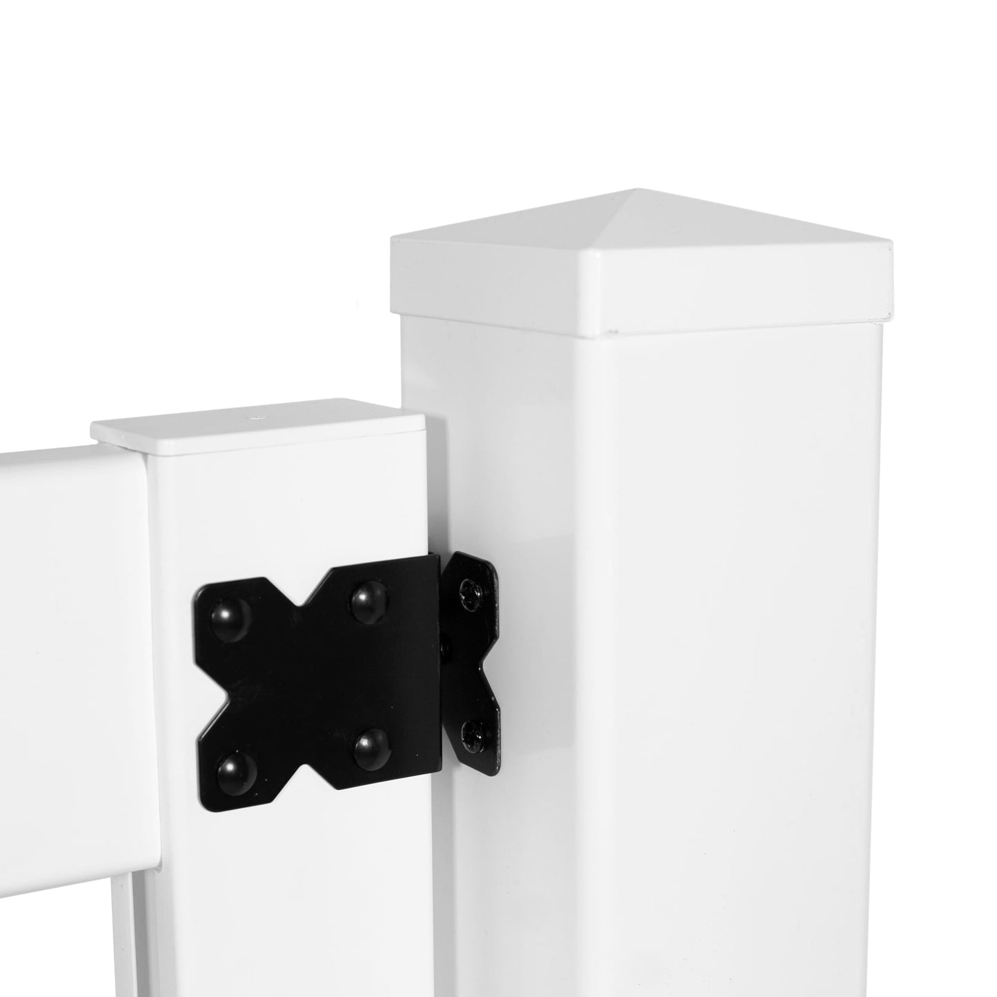 Outdoor Essentials Yorktown 4-ft H x 3.5-ft W White Vinyl Scallop Fence Gate Kit (Unassembled)