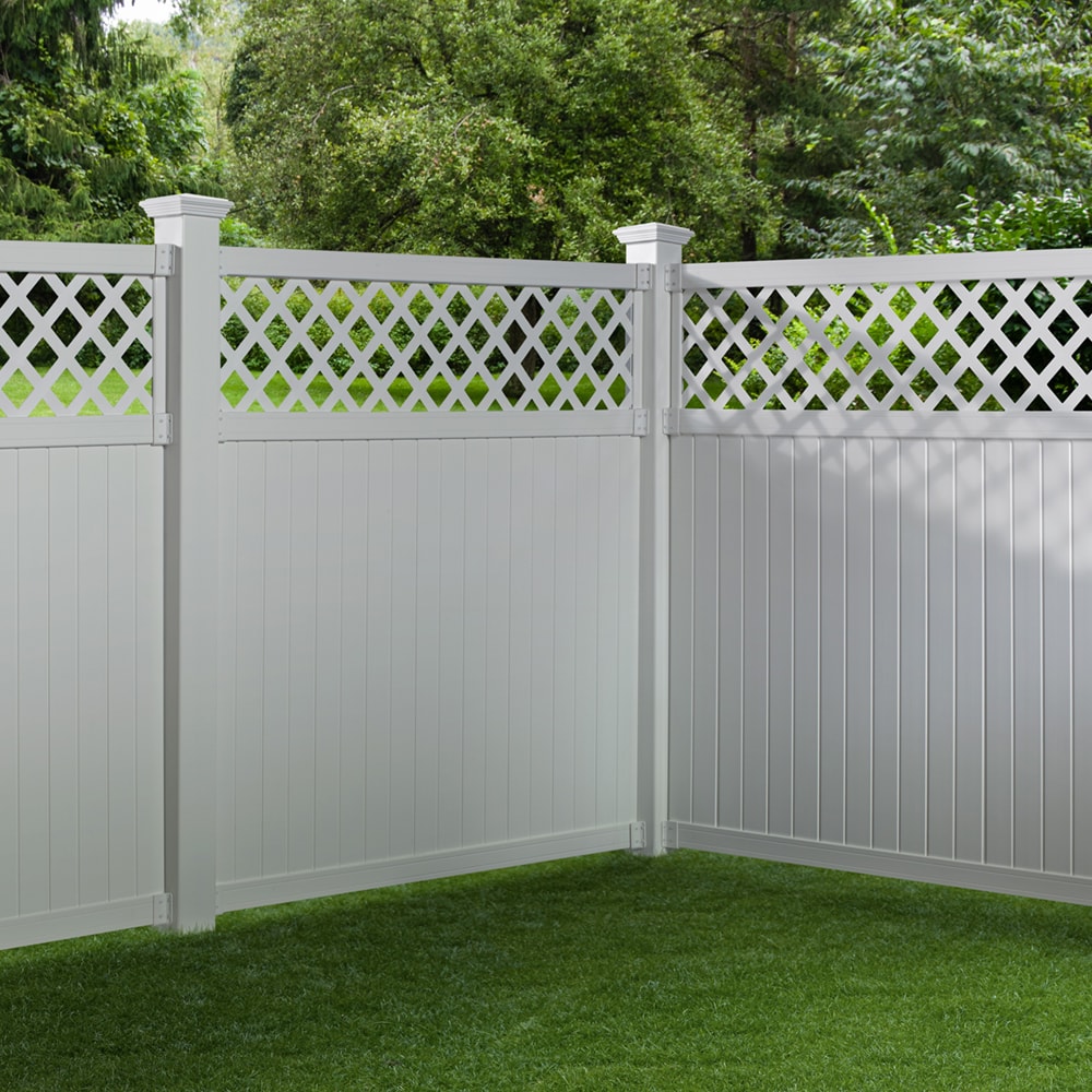 Outdoor Essentials Olympia 8-ft H x 5-in W White Vinyl Blank Fence Post (Unassembled)