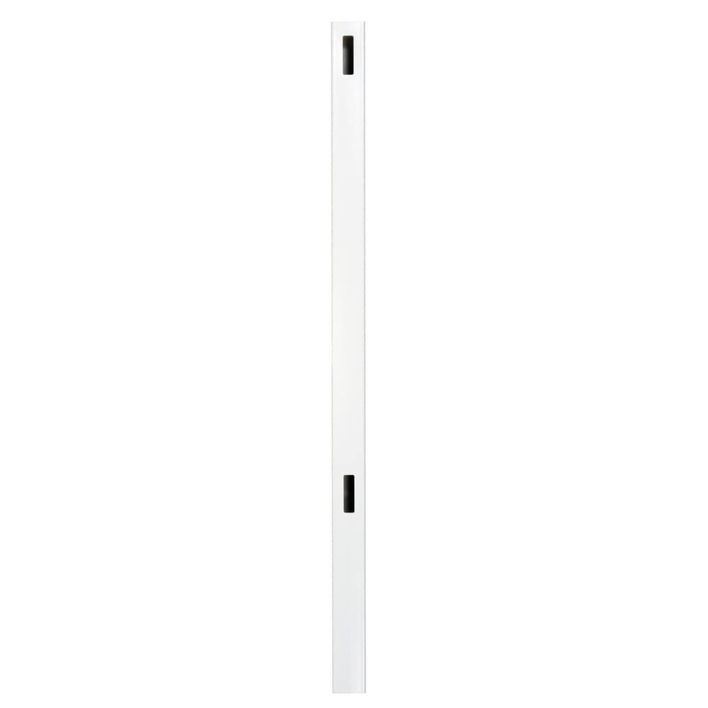 Outdoor Essentials Woodbridge 6-ft H x 5-in W White Vinyl End Fence Post (Assembled)
