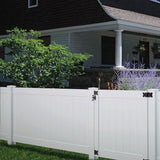 Outdoor Essentials Woodbridge 6-ft H x 5-in W White Vinyl Corner Fence Post (Assembled)