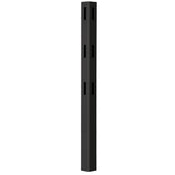 Outdoor Essentials Ranch 3-Rail 7-ft H x 5-in W Black Vinyl Flat-top Corner Fence Post (Unassembled)