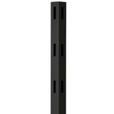 Outdoor Essentials Ranch 3-Rail 7-ft H x 5-in W Black Vinyl Flat-top Corner Fence Post (Unassembled)