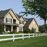 Outdoor Essentials 8-ft H x 0.5-ft W White Vinyl Flat-top Fence Rail (Unassembled)