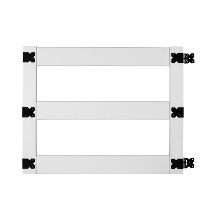 Outdoor Essentials 3-ft H x 5-ft W White Vinyl Fence Gate (Unassembled)