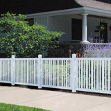 Outdoor Essentials Evanston 6-ft H x 4-in W White Vinyl Fence Post (Unassembled)