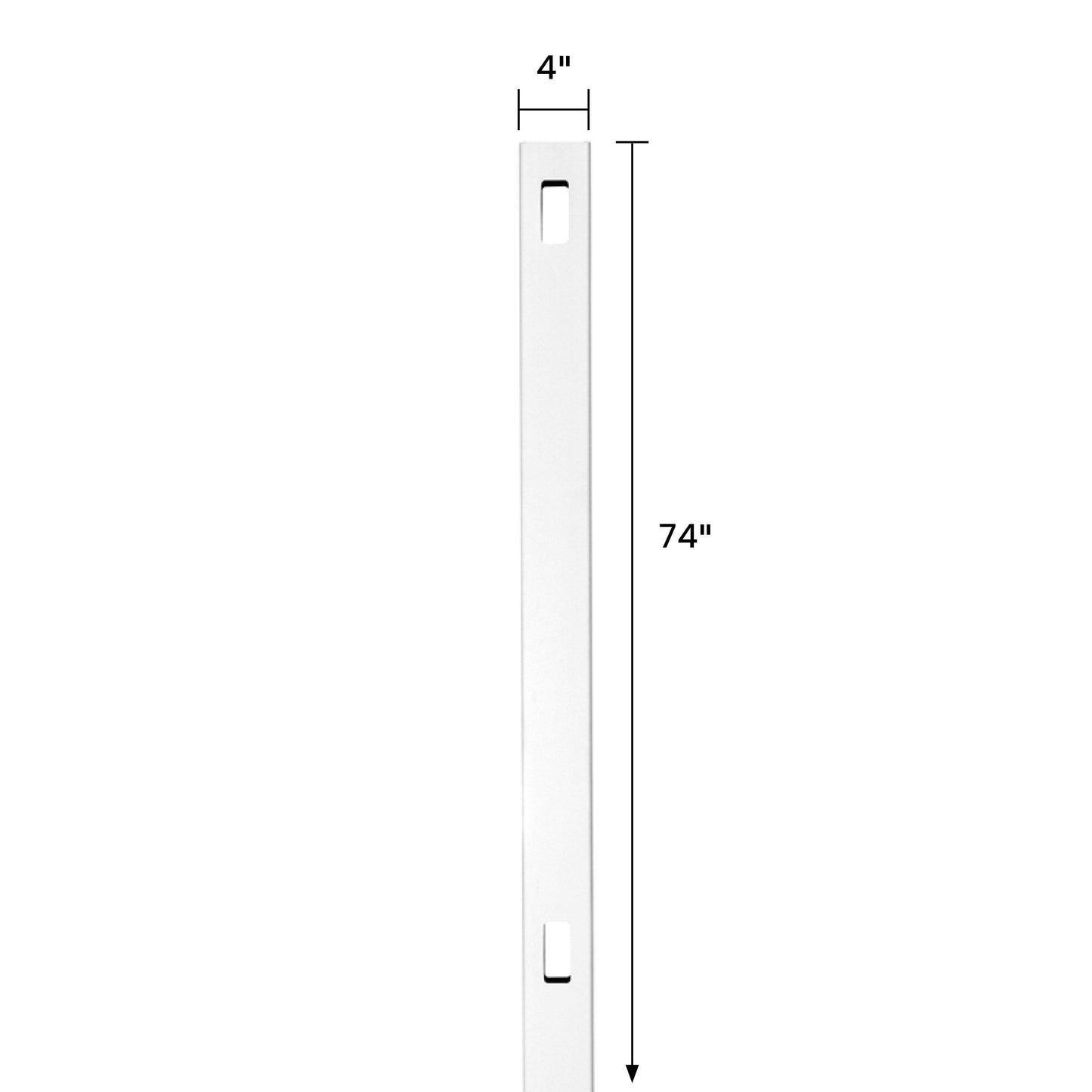 Outdoor Essentials Evanston 6-ft H x 4-in W White Vinyl Fence Post (Unassembled)