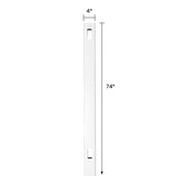 Outdoor Essentials Evanston 6-ft H x 4-in W White Vinyl Fence Post (Unassembled)